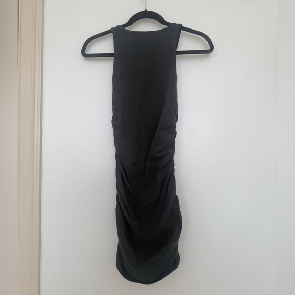 TNA Black Ruched Mini Dress - Picture 4 of 4